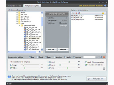 Eltima Flash Optimizer Screenshot